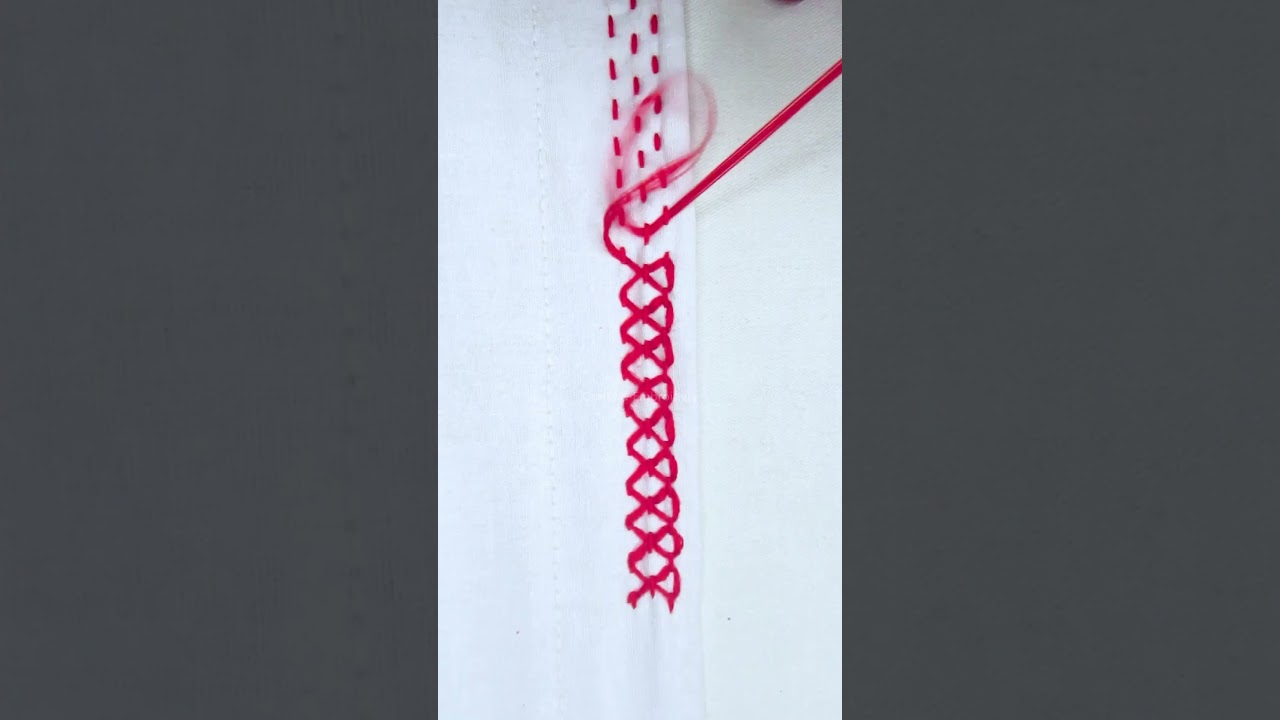 ❤Cute red embroidery!😍💖 