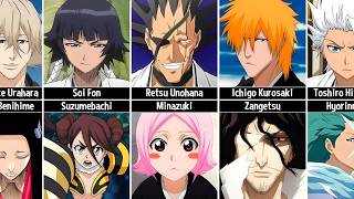 Every Shinigami and Their Zanpakuto Spirit in Bleach