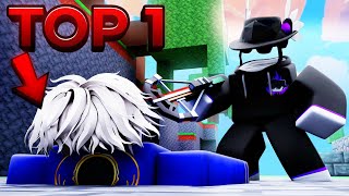 How I BEAT The TOP 1 Player in Ranked Season 14.. (Roblox Bedwars)