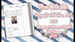 Information Plan With Me | August 17th thru 23rd 2020 | Planning to Prosper Digital Hourly Life Planner | News