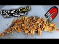 Using magnets to clean gold