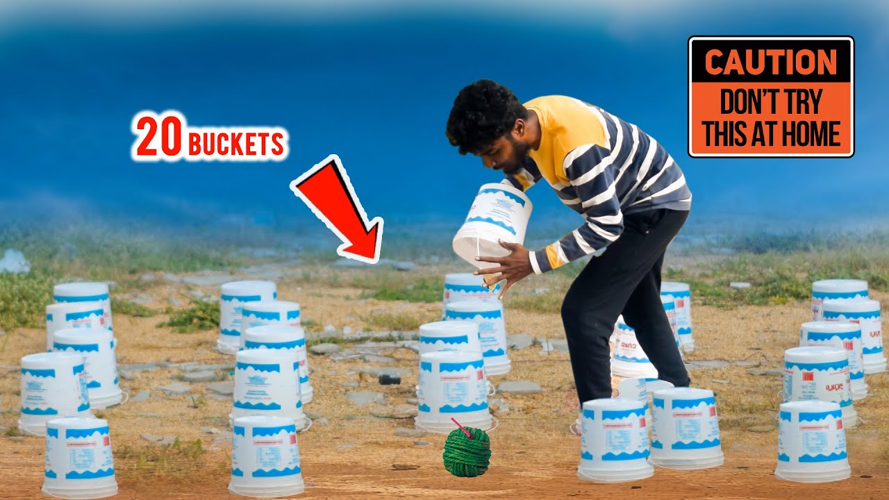 Biggest Diwali Experiment 20 VIP With Buckets 20 బకెట్లతో సుత్లి