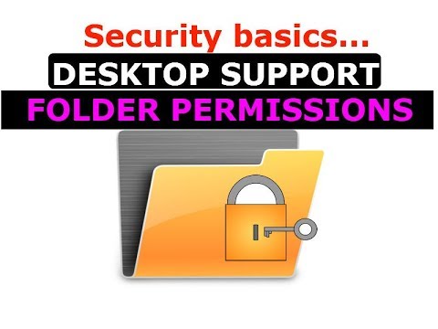 Tech Support Courses FOLDER PERMISSIONS Tutorial for Help Desk - YouTube