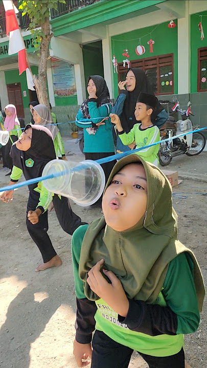 Lomba tiup gelas #karnaval #lombaagustusan