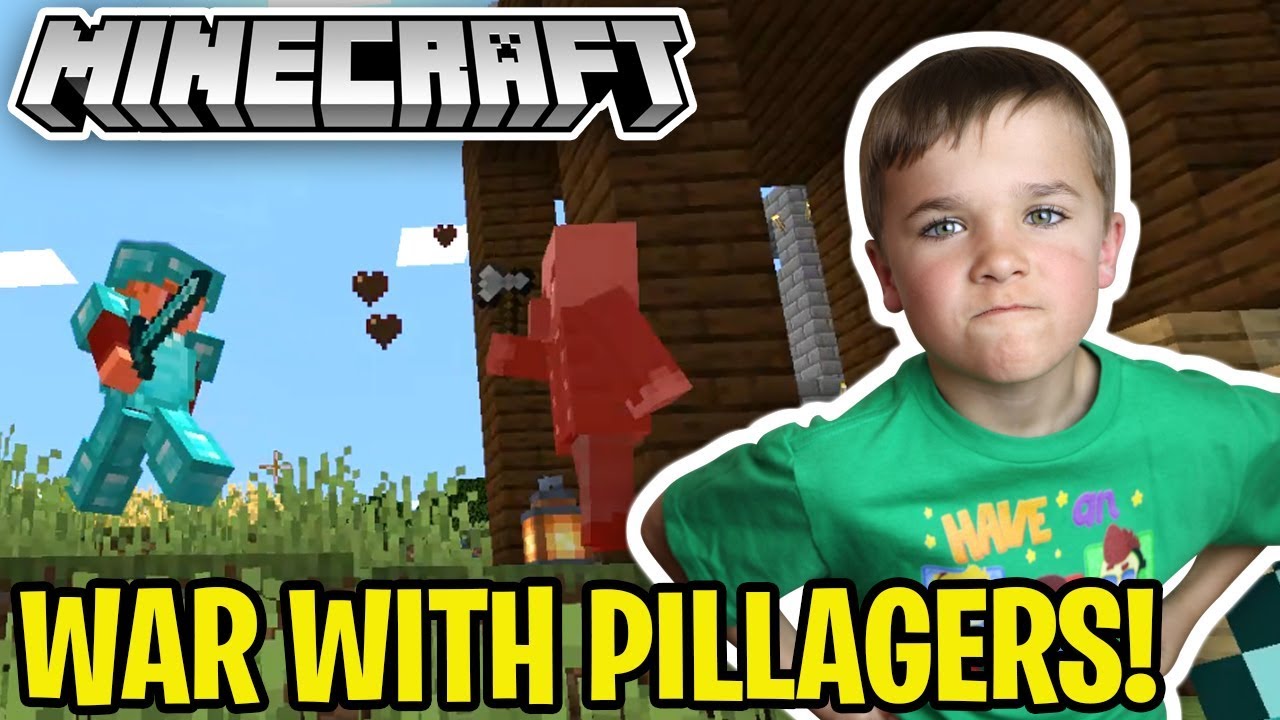 WE HAD ENOUGH!!! SAVING OUR VILLAGE FROM PILLAGERS in MINECRAFT SURVIVAL