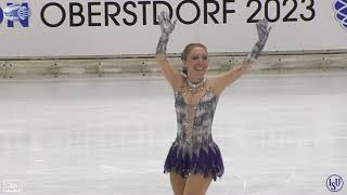 Naz ARICI - 1st Place, Gold Ladies, ISU 2023, OBERSTDORF Resimi