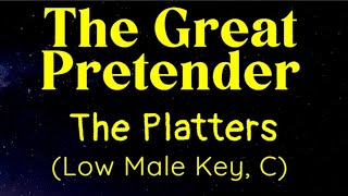 The Great Pretender   The Platters low Male Key C Karaoke