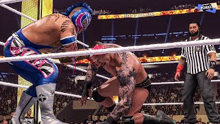 WWE 2K24 - Randy Orton vs Rey Mysterio Special Referee Roman Reigns