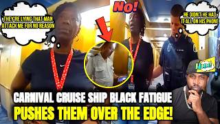 Entitled Ratchet Black Woman Gets Arrested On a Carnival Cruise After She Attacks Her Niece Husband
