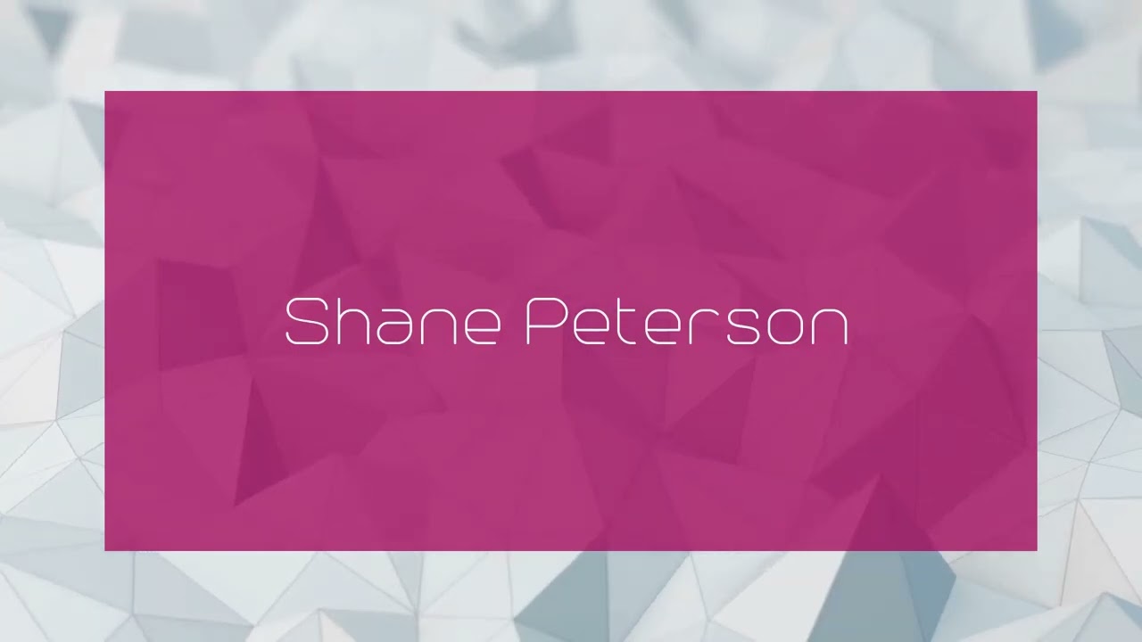 Shane Peterson - appearance
