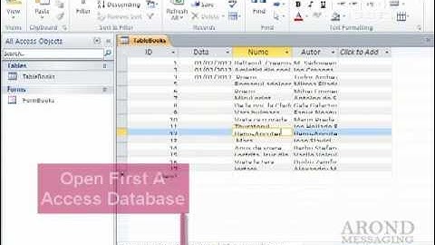 Using Access 2010 - Resize Datasheet Columns and Rows
