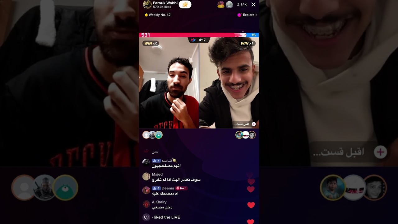 بث فاروق المغربي قستات عشوائية تنمر الف 😂😂 #بث_تيك_توك #تيك_توك