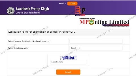 apsu rewa semester utd fees kaise jama kare | utd semester | apsu semester utd fees kaise jama kare
