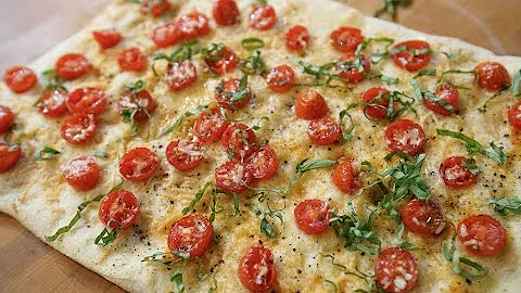Best Tomato Basil Focaccia | SAM THE COOKING GUY