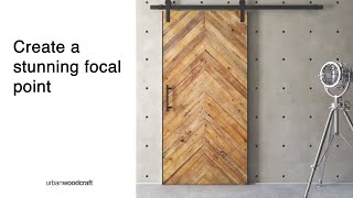 Urban Woodcraft Herringbone Barn Door
