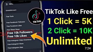 GET FREE TikTok likes and followers 💯💯💯💯💯 new video 2024