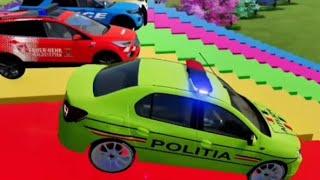 Police Car in Action 🚓 | Kids Animation | Fun Learning Video #Shorts