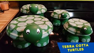 DIY Terra Cotta Turtles