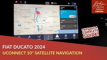 Fiat Ducato 2024 Pt 3/3 Satellite Navigation | uConnect 10" Nav 5 Settings