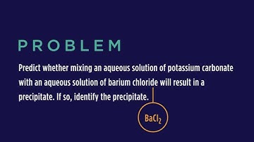 General Chemistry - Properties of Liquids, Solids, & Solutions - Precipitation Reactions