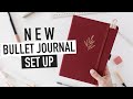 Starting a NEW BULLET JOURNAL | easy setup & spread ideas