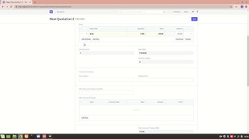 Quotation creation for Lead (Sales) | Customer Module |  ERPNext