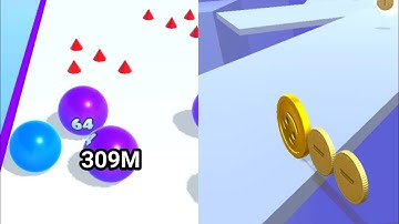 Ball Merge Run 2048 Vs Coin Rush| Max levels| gameplay