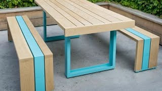 Folding Convertible Table/Bench 60054: http://amzn.to/2sFAR4z Adirondack 60064 Chair: http://amzn.to/2rrY4mh.