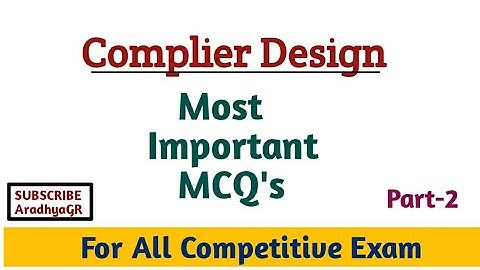 Complier Design|MCQs|Computer MCQ