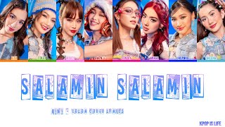 BINI - Salamin Salamin Color coded lyrics