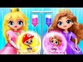 ¡La Princesita Sofía y la Princesa Peach tienen hijos! / 31 manualidades para muñecas LOL OMG