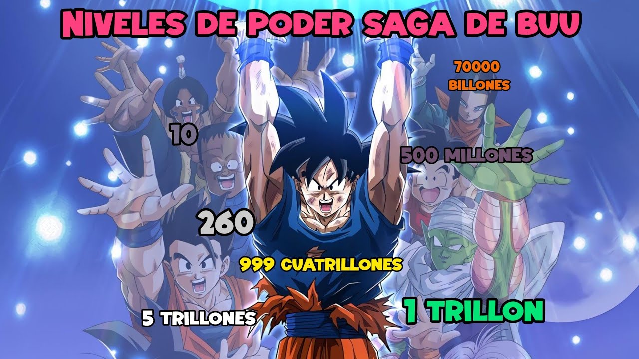 Niveles de poder saga de buu (completo)