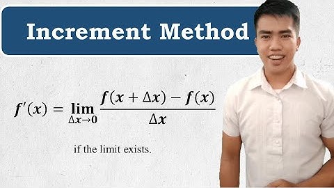 Finding the Derivatives (Increment Method)|Basic Calculus
