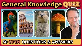 50 QUIZ QUESTIONS, but can you score 43+? 🧠 GENERAL KNOWLEDGE TRIVIA QUIZ!