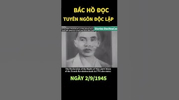 BÁC HỒ ĐỌC TUYÊN NGÔN ĐỘC LẬP 2/9/1945 ||Vietnam