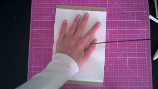 Making A Notebook With Ribbon Binding