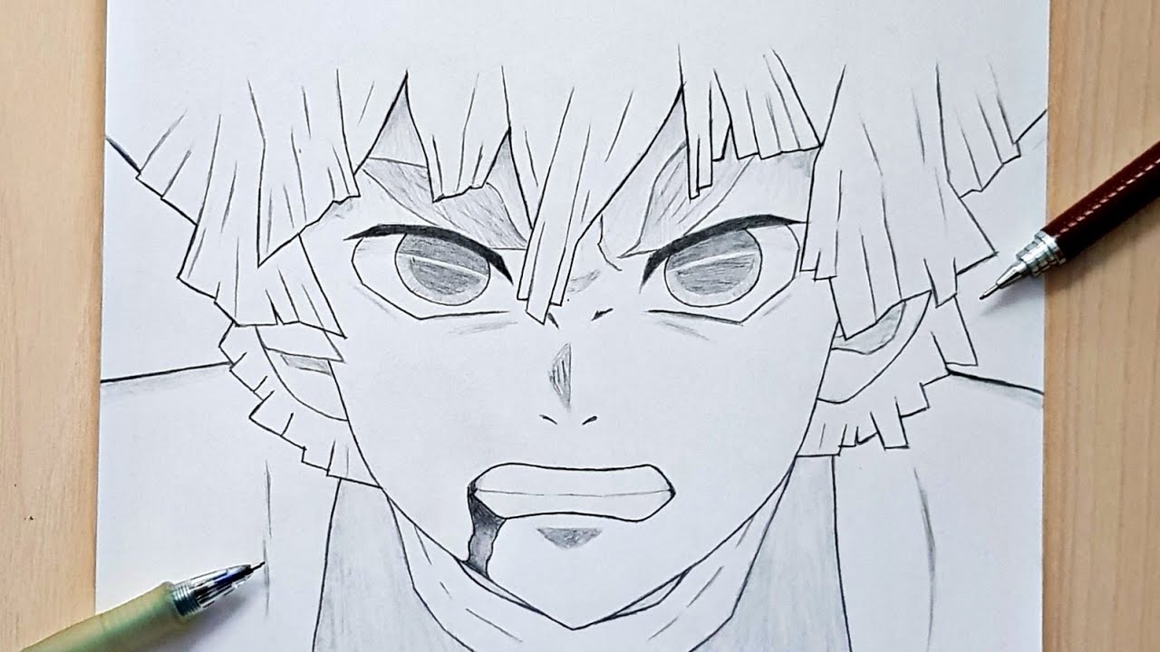 How To Draw Zenitsu Agatsuma | Demon Slayer | Zenitsu Drawing Step by