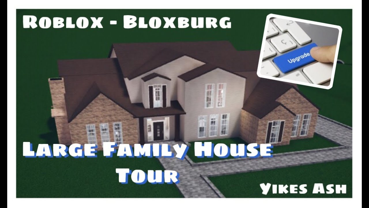 Bloxburg Large Family House Tour Upgraded Youtube