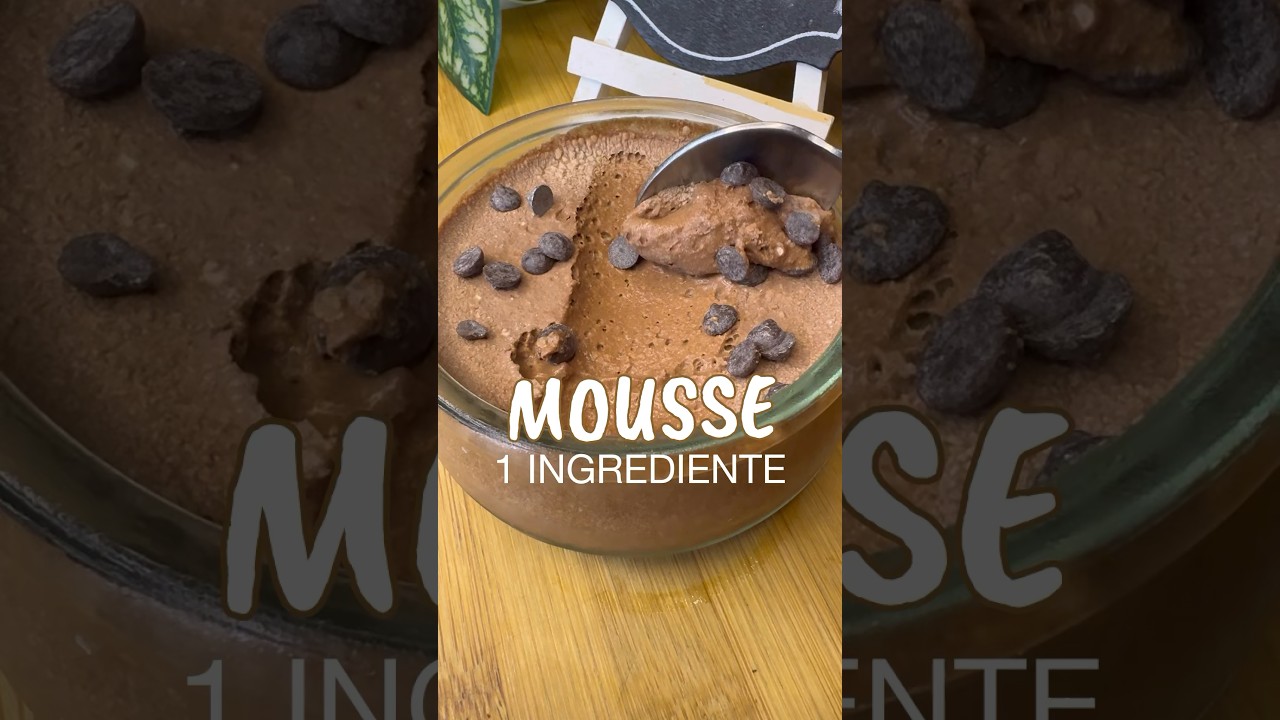 MOUSSE LOW CARB, CHETOGENICA CON UN SOLO INGREDIENTE 