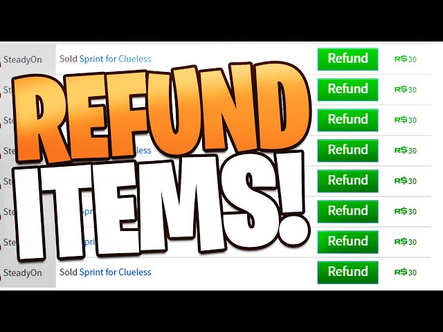 How to REFUND CLOTHING on ROBLOX (Still Working) - Get Your Robux Back * Refund Items in Roblox*, Real-Time  Video View Count