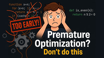 Stop doing premature optimizations