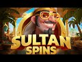 Sultan spins slot by relax gaming  gameplay showing features and bonus 