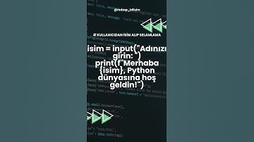 Yeni Başlayanlar İçin Python ile İlk Kod #pyhton  #coding #bilgiteknolojileri #hayatinaynasi