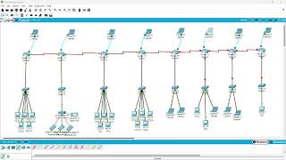 KONFIGURASI ROUTING STATIC 8 ROUTER DENGAN CISCO PACKET TRACER