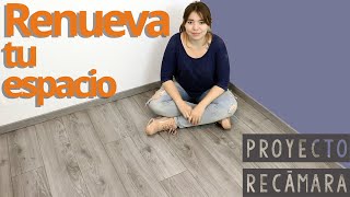 Cómo INSTALAR PISO LAMINADO y su Zoclo Paso A Paso | Remodelación de Recamara [EP 06]