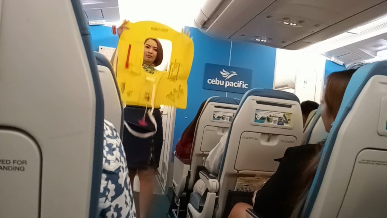 HOW TO WEAR LIFE JACKET // DEMO cebupacific YouTube