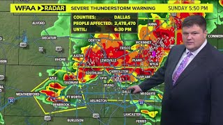 DFW Weather | Numerous warnings in place across North Texas as thunderstorms approach