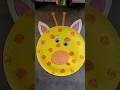 Tuto girafe en assiette carton. #activiteenfant #diy #activitemanuelle #craftideas #tuto #easycrafts