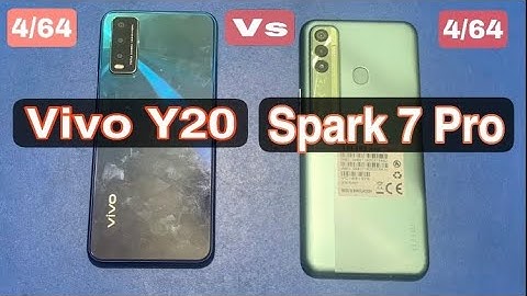 TECNO Spark 7 Pro and Vivo Y20 Speed Test! PUBG MOBILE GAME TEST,