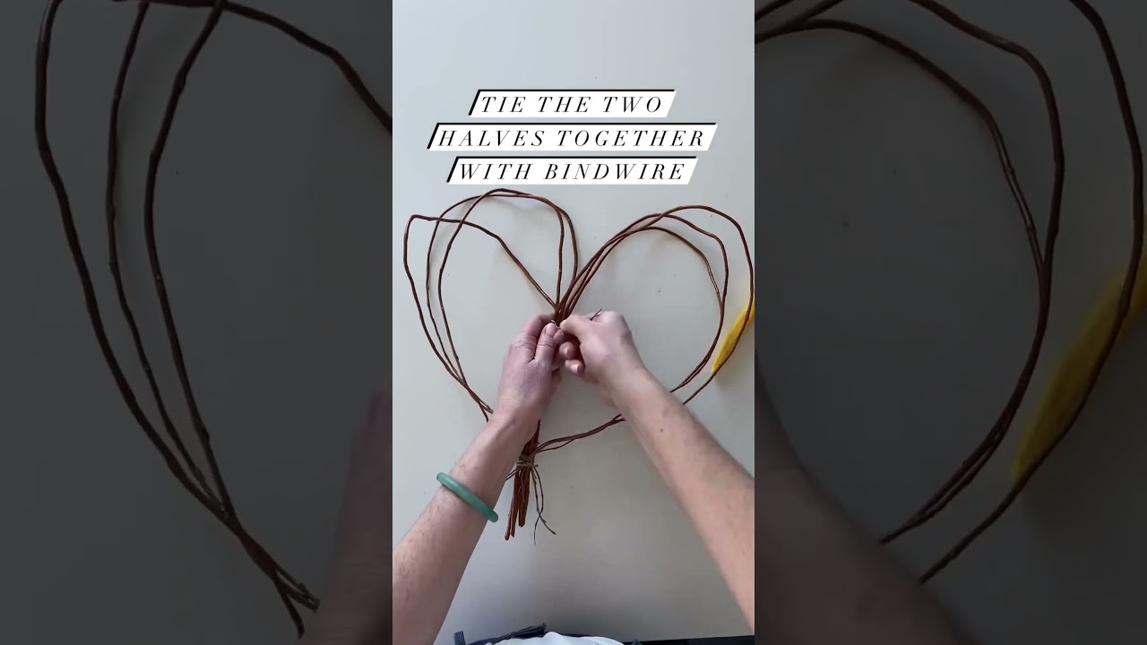 Heart-Shaped Bouquet Using Curly Willow